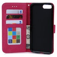 iPhone 7 Plus Case (5.5 inch) - Flip Folio Wallet Stand Case Embossed Cirrus PU Leather Case Shockproof Soft TPU... N19