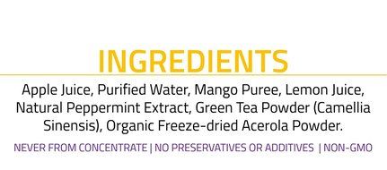 Super Detox Me Vibrance Cleanse Juice with Green Tea and Mango, 12 Ounce, Pack of 10 N20