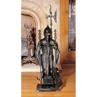 Design Toscano The Black Knight Fireplace Tool Ensemble N2
