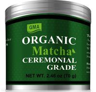 Organic Matcha Cememonial Grade Green Tea Powder, 2.46oz N2