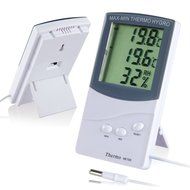 Theo&amp;Cleo LCD Large Screen Digital Indoor Outdoor Centigrade to Fahrenheit Thermometer Hygrometer Meter with Dual...