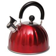 Mr Coffee Twining Pumpkin Shaped Tea Kettle, 2.1 quart, Metallic Red