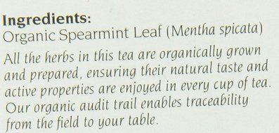 Organic Spearmint Leaf Tea - 24 Tea Bags