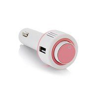 ATD Purifying Air Anion Oxygen Bar Portable Car Charging Bluetooth Earphone Humidifier(Pink) N2