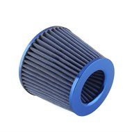 3IN Flow Intake Air Filter For Vehicle 76&amp;155mm Height Blue Stainless Steel N3