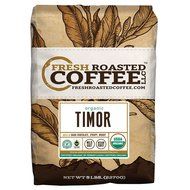 Timor Organic Fair Trade Coffee, Whole Bean, Fresh Roasted Coffee LLC (5 lb.) N3