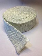 Flat Gasket Braided Fiberglass Rope 1/4" Thick x 1" Wide x 10' Roll. Wood Stove Door, Arch Pan, Oil Furnace