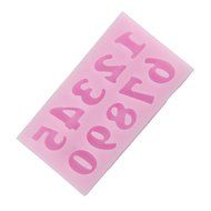 niceeshop(TM) Alphabet Letter Shape Party Silicone Cake Molds Decoration Fondant Cookie Baking Mold,Random Color N3