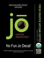 NO FUN JO DECAF: 12 oz, Organic Decaf Ground Coffee, Swiss Water Process, Fair Trade Certified, Medium Dark Roast... N4
