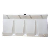 Polycade Traffic Barrier, White, 34inH