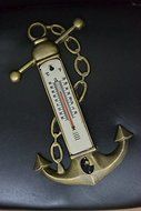 Brass Nautical Anchor Alcohol Thermometer Spirit Thermometer