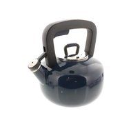 Martha Stewart Collection Enameled Steel 2.5 Qt. Tea Kettle - Black