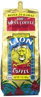 LION Coffee 100% 24-Karat Medium Roast Kona Coffee, Ground, 0.44 Pound