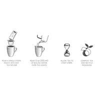 Tea Forte GARDEN HARVEST WHITE Single Steeps Organic White Tea Loose Leaf Tea Sampler, 15 Single Serve Pouches... N4