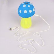 candybox 200ml Mushroom Mini USB Cool Mist Humidifier Purifier with LED Light ,Mist Mode, Auto Shut-off for Office... N4