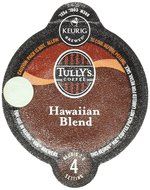 Tully's Hawaiian Blend Coffee Keurig Vue Portion Packs, 64 Count N2