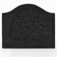 Fireplace Hearth Cast Iron Fireback - Oak Tree