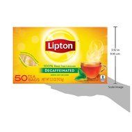 Lipton Black Tea Bags, Decaffeinated 50 Count
