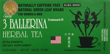 3 Ballerina Diet Tea Extra Strength for Men and Women (6 Boxes x 18 Bags) N3