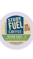 STUDY FUEL COFFEE 42 Count Box Medium Roast K CUPS 2 x Caffeine 100% ARABICA COFFEE, Home School Stay Awake N2