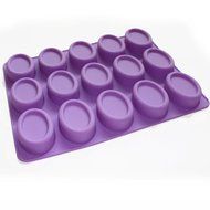 X-Haibei Oval Savarin Soap Cake Chocolate Jelly Muffin Cupcake Bakeware Silicone Mold N2