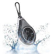 2BOOM Mini Wireless Bluetooth Portable Speaker with Carabiner Shower Suction Cup Black N18