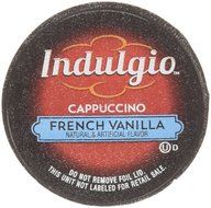 Indulgio French Vanilla Cappuccino Single Serve K-cup, 42 Count (Compatible with 2.0 Keurig Brewers) N3
