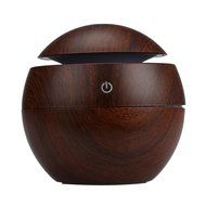 Dacawin LED Aroma Ultrasonic Humidifier USB Essential Oil Diffuser Air Purifier (Brown) N8