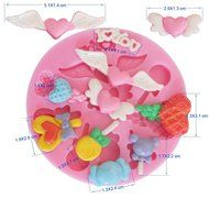 2x Silicone Mold Mould Fondant Cake Baking Decoration Baby Birthday N2