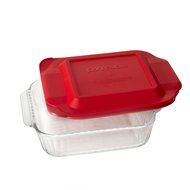 Personalized 8x8 inch 2 Quart Glass Baking Dish Custom Engraved MADE in the USA Includes Lid