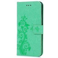 iPhone 7 Plus Case (5.5 inch) - Flip Folio Wallet Stand Case Embossed Cirrus PU Leather Case Shockproof Soft TPU... N22