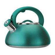 Peerless Industries Primula Pavgreen6225 Green Whistling Kettle 2.5 Qt Removable Lid