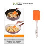 mKitchen Orange Soft Easy Flex Silicone Spatula Set of 3 - Heat Resistant Baking Supplies, Bakeware Set, Kitchen... N2