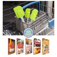 mKitchen Orange Soft Easy Flex Silicone Spatula Set of 3 - Heat Resistant Baking Supplies, Bakeware Set, Kitchen... N4