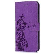 iPhone 7 Plus Case (5.5 inch) - Flip Folio Wallet Stand Case Embossed Cirrus PU Leather Case Shockproof Soft TPU... N32