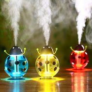mall ladybug TLY-42 led Mini Air Humidifier DC 5V Room Air Diffuser USB Portable ABS Water Bottle Cap Aroma Mist...