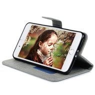 iPhone 7 Plus Case (5.5 inch) - Flip Folio Wallet Stand Case Embossed Cirrus PU Leather Case Shockproof Soft TPU... N37