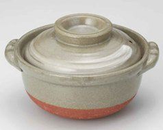 Daruma for 1-2 persons 7.7inch Donabe Japanese Hot pot Grey Ceramic Made in Japan