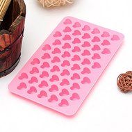 55 Holes Mini Heart Silicone Cake Muffin Chocolate Mold N5