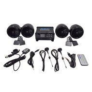 Shkc8300-Bl 1400 W all waterproof motorcycle atv marine audio system lcd display Black N5