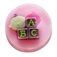 Longzang mini baby ABC F0531 Fondant Mold Silicone Sugar mold Craft Molds DIY gumpaste flowers Cake Decorating