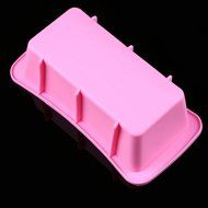 WHOSEE 2-Pack Silicone Bread Loaf Cake Mold Non Stick Bakeware Baking Pan Random Color N2