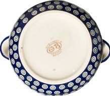 Polish Pottery Soup Tureen From Zaklady Ceramiczne Boleslawiec 1004-8 Classic Pattern, 13.4 Cups N3