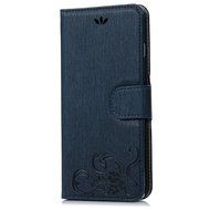 iPhone 7 Plus Case (5.5 inch) - Flip Wallet Stand Case Embossed Flowers PU Leather Shock-Absorption Soft TPU Inner... N3