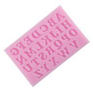 niceeshop(TM) Alphabet Letter Shape Party Silicone Cake Molds Decoration Fondant Cookie Baking Mold,Random Color N4