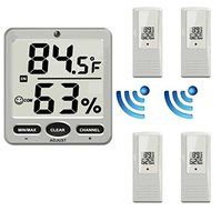 Ambient Weather WS-07 Big Digit 8-Channel Wireless Thermo-Hygrometer N3