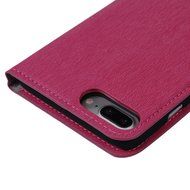 iPhone 7 Plus Case (5.5 inch) - Flip Wallet Stand Case Embossed Flowers PU Leather Shock-Absorption Soft TPU Inner... N10