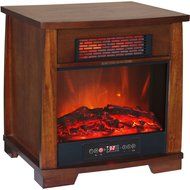 Heat Wave Compact Glow Infrared Quartz Heater Flame Effect with Remote Control