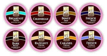 Bradford Coffee Bradford 8 Assorted Single Cup Sampler for Keurig K-cup Coffee Brewers, 96 Count