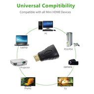 HDMI Mini Adapter,VCE (2-PACK) Gold Plated Mini HDMI to HDMI Male to Female Converter